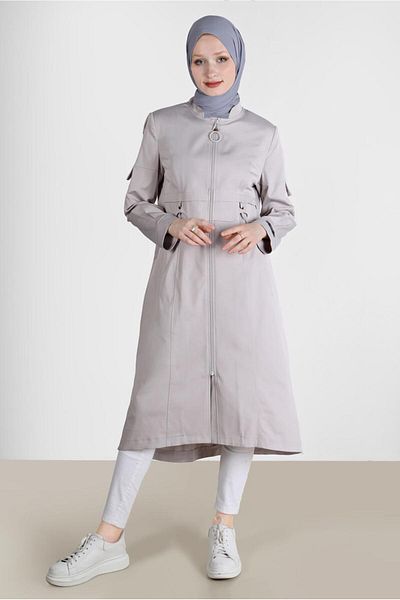 Alvina Καμπαρντίνα με φερμουάρ Judge Collar 10564