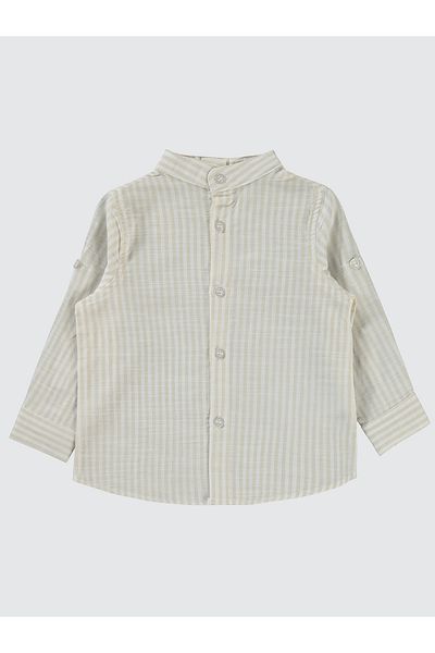 Civil Baby Baby Boy Shirt 6-18 Months Milk Coffee