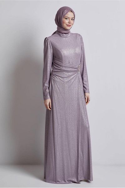 Alvina Stone Detailed Evening Dress 50432