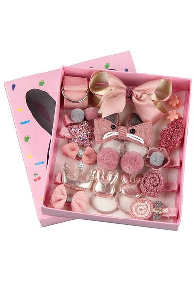 Generic 18-Piece Cute Korean Style hair accessories - 02