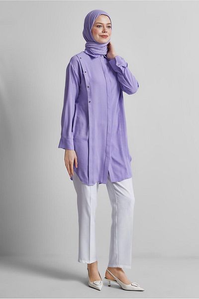 Alvina Shirt Collar Tunic 45328