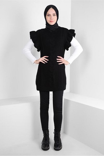Alvina Ruffle Detailed Knitwear Sweater 44030