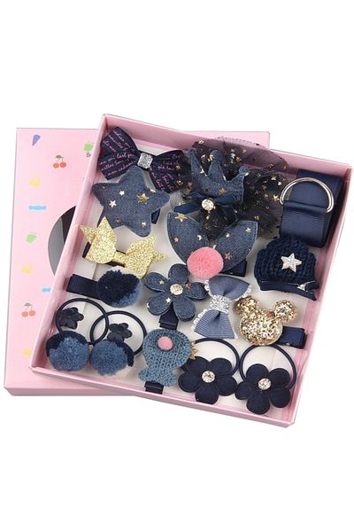 Generic 18-Piece Cute Korean Style hair accessories - 01