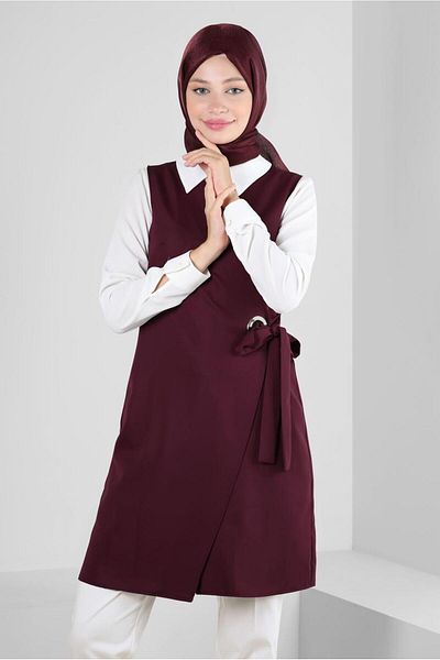 Alvina سترة ملفوفة بحزام 43875