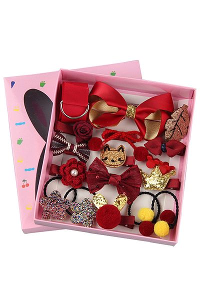 Generic 18-Piece Cute Korean Style hair accessories - 04