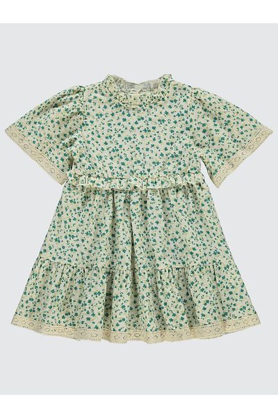 Pierre Cardin 6-9 Years Green Girl's Dress
