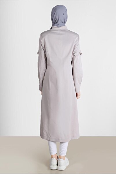 Alvina Fermuarlı Hakim Yaka Trençkot 10564