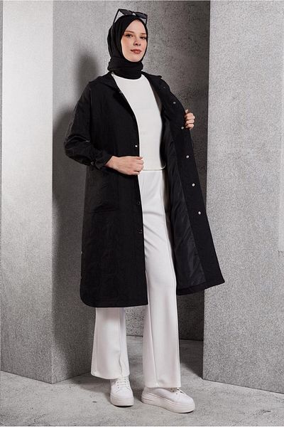 Alvina Hooded Trench Cotton 10841-1