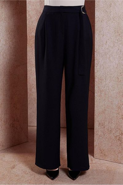 Alvina Crepe Trousers - Wide Leg, Model 70602