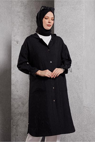 Alvina Hooded Trench Cotton 10841-1
