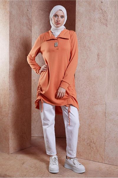 Alvina 44451 Model Stone Detailed Tracksuit Tunic