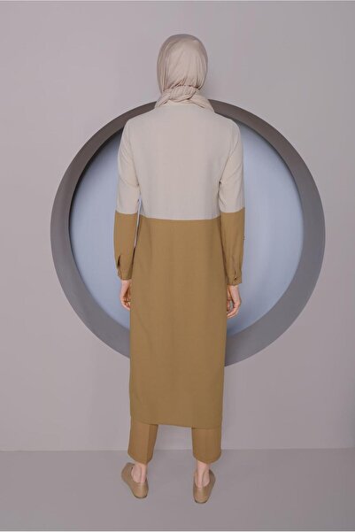 Alvina 2 Color Tunics with Buttons 41391