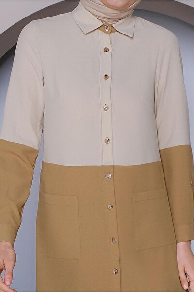 Alvina 2 Color Tunics with Buttons 41391