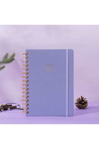 Victoria's Journals Caiet A5 Canvas cu semne în spirală Copertă rigidă 160 coli 100 gr