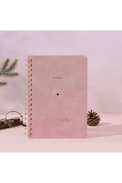 Victoria's Journals Vegan A5 Spiral Cover Notebook 128 Sheets 100 Grams Ruled