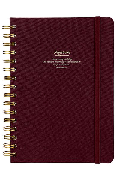 Victoria's Journals Canvas Spirilli Hard Cover Notebook A5 160 Sheets 100g Ruled