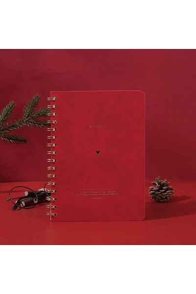 Victoria's Journals دفتر ملاحظات نباتي بغطاء حلزوني مقاس A5، 128 ورقة، 100 جرام
