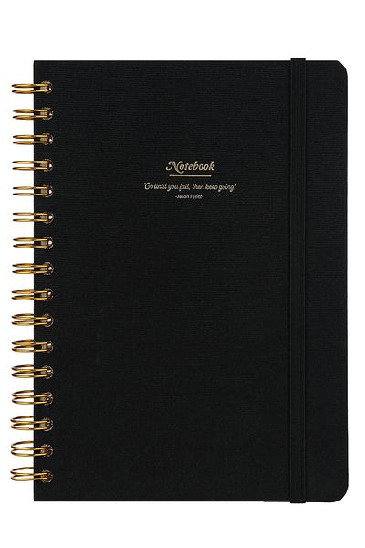 Victoria's Journals Canvas Spirilli Hard Cover Notebook A5 160 Sheets 100g Ruled