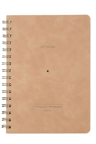 Victoria's Journals Vegan A5 Spiral Cover Notebook 128 Sheets 100 Grams Ruled