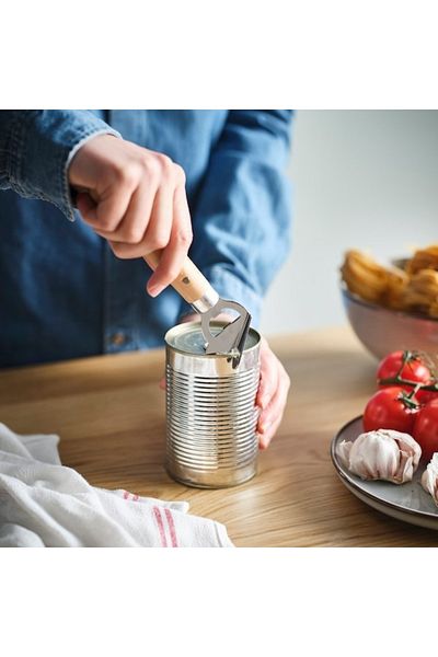 IKEA VARDAGEN Bottle/Can Opener (Stainless Steel/Beech, 18 cm) – Classic & Durable Kitchen Essential