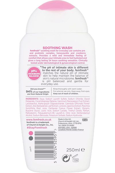 Femfresh Ultimate Care 250ml Soothing Wash X 2