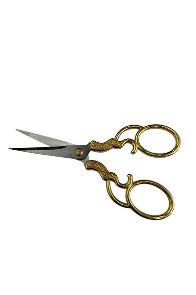 KARAASLAN Söz Nişan - Dikiş Nakış Makası Gold Renk-Paslanmaz Çelik Dikiş maka...