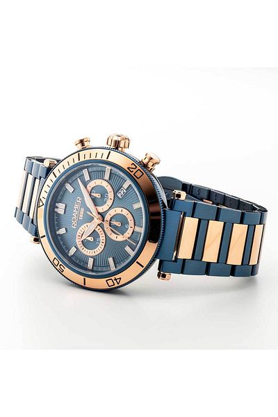 Roamer Ανδρικό ρολόι Roamer 994837 49 45 20, Quartz, 43mm, 5ATM