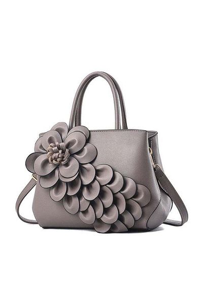Generic Women's Fashion Shoulder Bag, Flower Soft Leather Messenger Bag, Fashion Handbag
