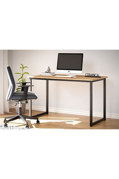 Ceramical Ms1 Computer Desk , Small Home Office Desk , Study Writing Table - 60x120 Cm - Pine