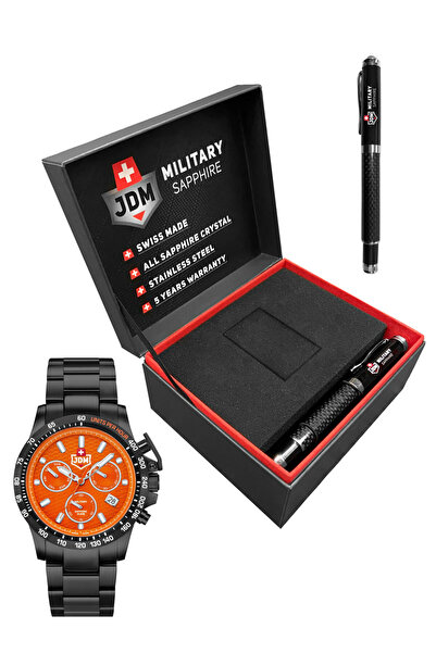 JDM Military Ανδρικό ρολόι Jdm Military JDM-WG017-04, Quartz, 45mm, 10ATM