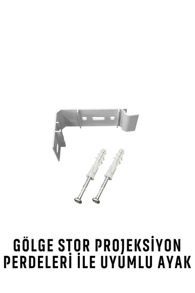 GÖLGE STOR PROJEKSİYON PERDESİ İÇİN DUVAR VE TAVANA UYUMLU ÖZEL AYAK
