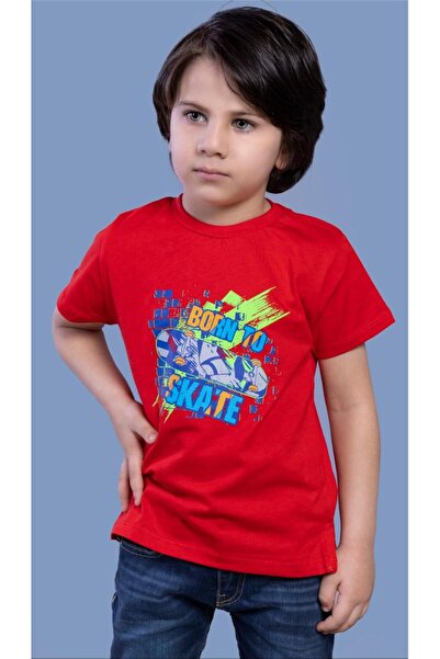 Toontoy Tricou pentru băieți Born To Skate cu imprimeu