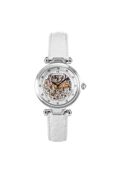 Carl Von Zeyten Ceas de dama Carl Von Zeyten CVZ0070WHS, automat, 38mm, 5ATM