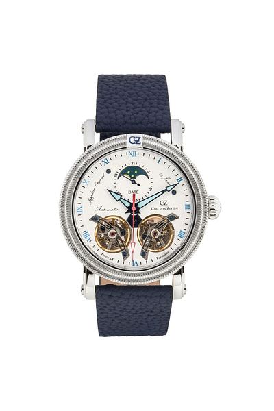 Carl Von Zeyten Mens Watch Cvz0085whs, Automatic, 46mm, 5atm