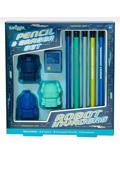 SMIGGLE -Vision Set with Eraser and Pen Box