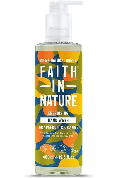 Faith In Nature Energising Hand Wash With Grapefruit & Orange, 400 Ml