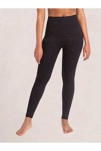 MİSTİRİK Fury Model High Waist Shaper Corset Αθλητικά κολάν Μέση Περιφέρεια Μαύρο Χρώμα με σιλικόνη