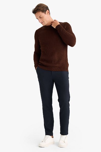 DeFacto Πλεκτό πουλόβερ Regular Fit Crew Neck A5268ax24au