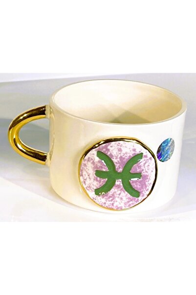 Monako Limited Edition كوب بتفاصيل ذهب عيار 24 قيراط - كوب على شكل نجمة زوديا...