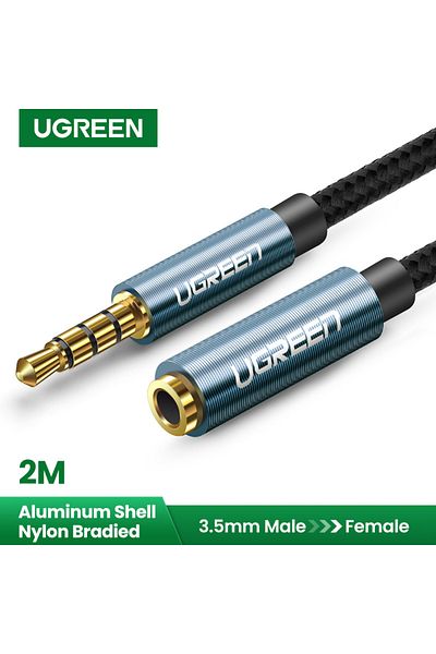 Ugreen |3.5mm male to female audio cable  2M |Green