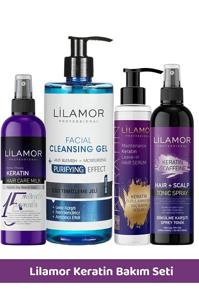 Lilamor Keratin Hair Care and Facial Cleansing Gel