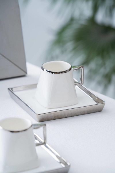 ACAR Nova 6-Person Silver Cup Set 90 ml