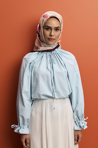 Qef Twill İpek Eşarp Sunset