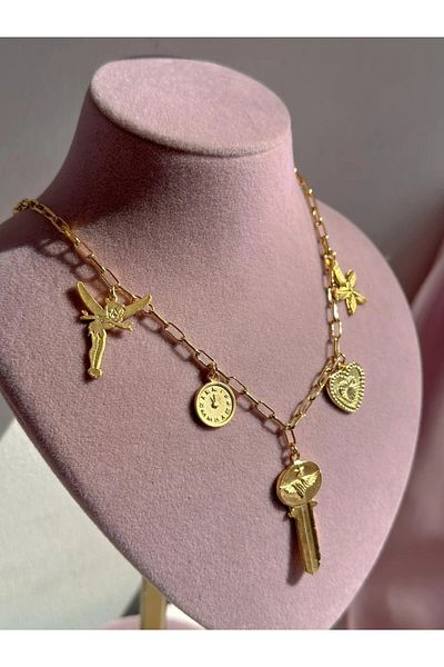 Reorah Collection The Fairy of Time Charm Necklace