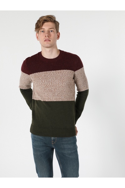 Colin's Regular Fit Yuvarlak Yaka Erkek Çok Renkli Kazak