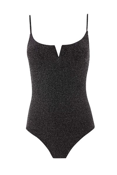 DeFacto Regular Fit Silvery Fabric Swimsuit-fall In Love B6881ax24sm