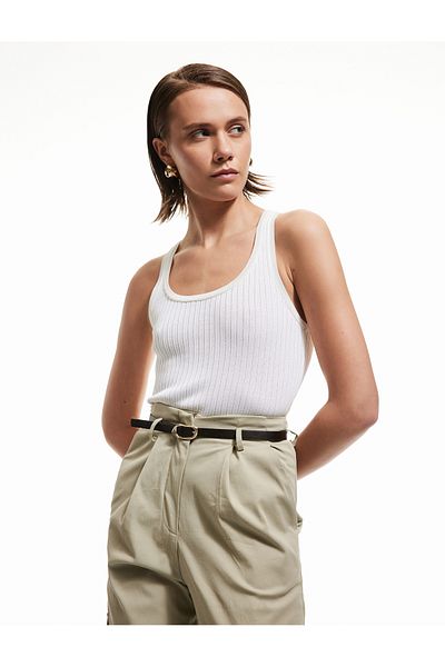 Koton Deep Round Neck Sleeveless Knitwear Undershirt