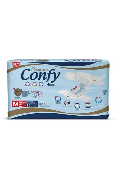 Confy Adult Adult Diapers Medium 30 pcs