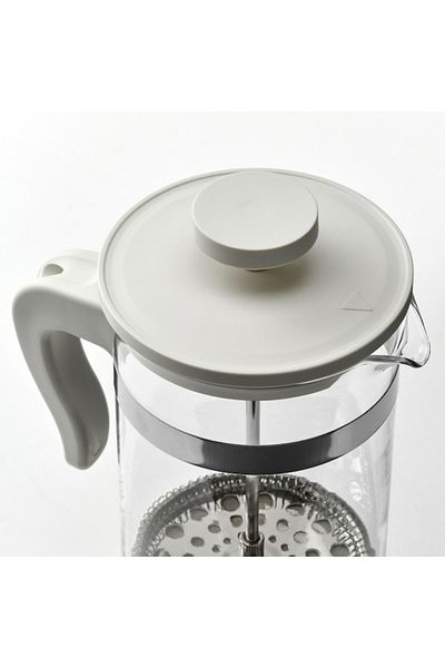 IKEA UPPHETTA Coffee/Tea Maker – Classic French Press (1 L, Glass & Stainless Steel)
