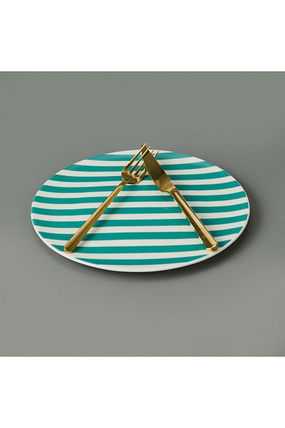 Evidea Kitchen Be Happy Serving Plate - Green - 25 cm